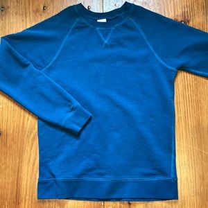 HANNA ANDERSSON 150 (12) Teal Garment Dye Crew Neck Sweatshirt